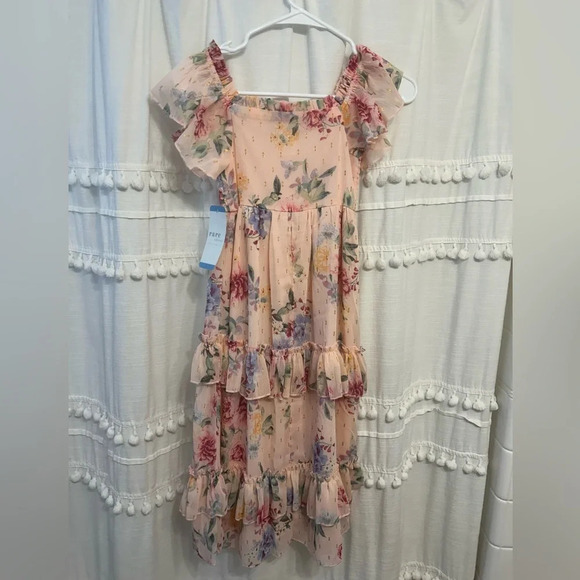 NWT Rare editions blush floral dress - Picture 5 of 9